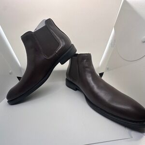 Madden Dress Chelsea‎ Boots Brown Leather Ankle Boots Classic Size 8